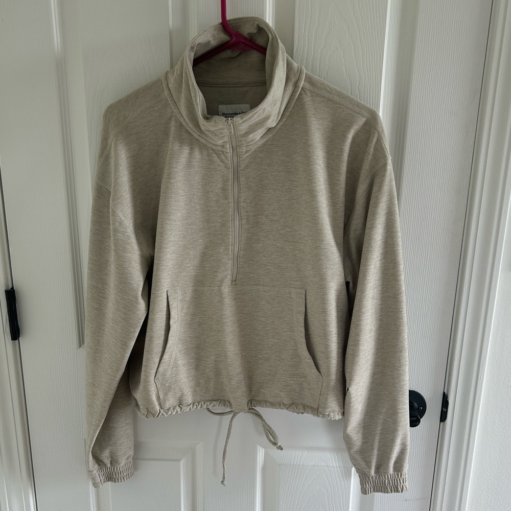 Abercrombie & Fitch Light Tan Zip-Up
